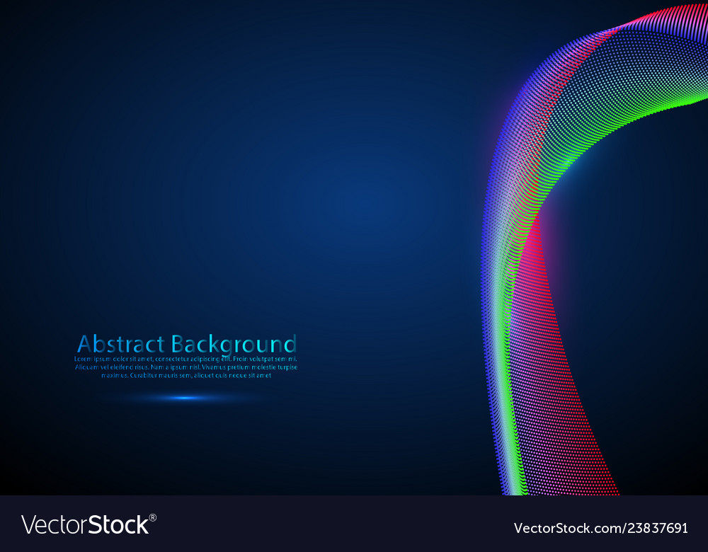 3d particles mesh array wave sound flowing vector image 3d particles mesh array wave sound flowing