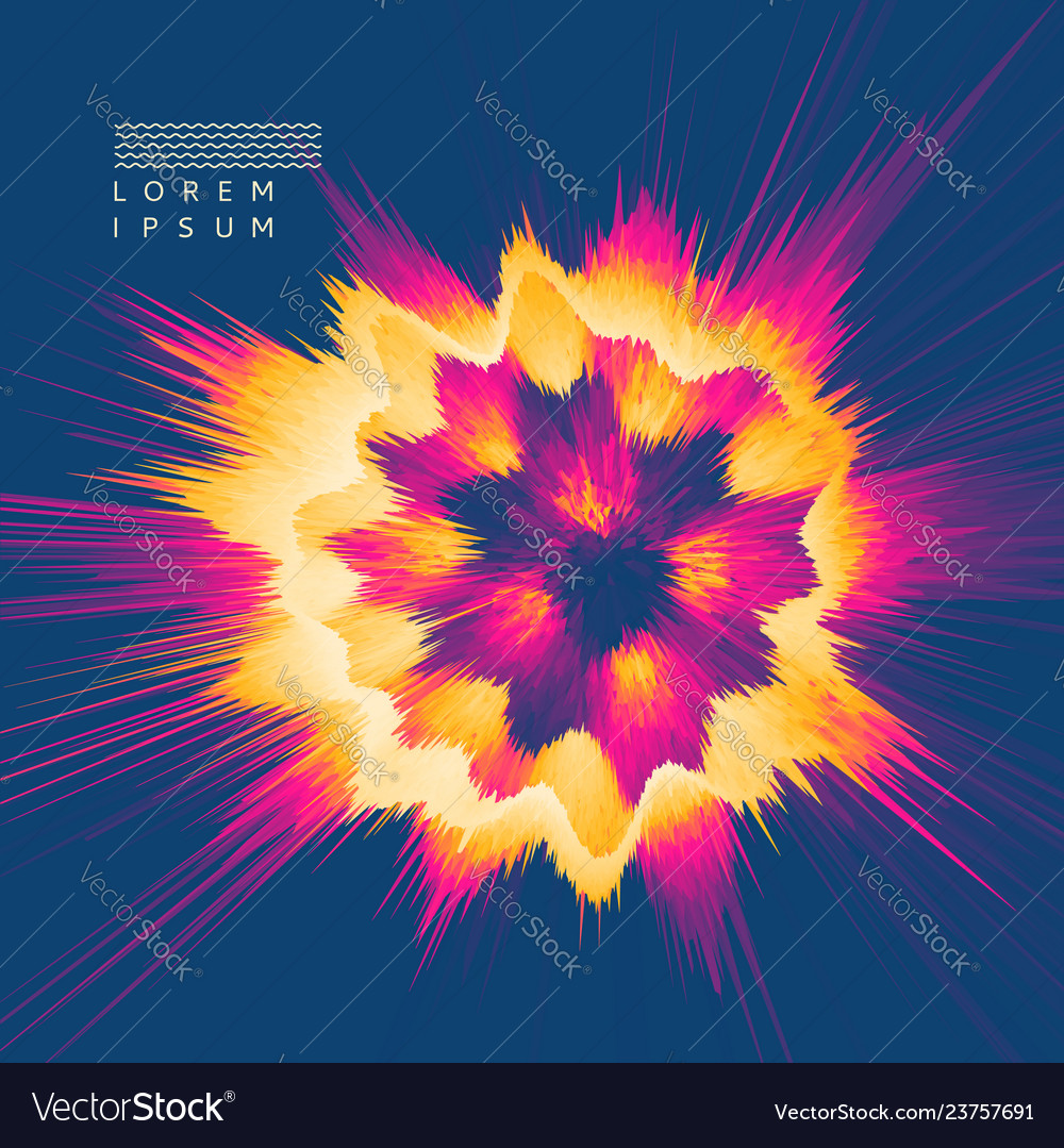Hintergrund mit explodierenden Strahlen abstrakt vector image Hintergrund mit explodierenden Strahlen abstrakt