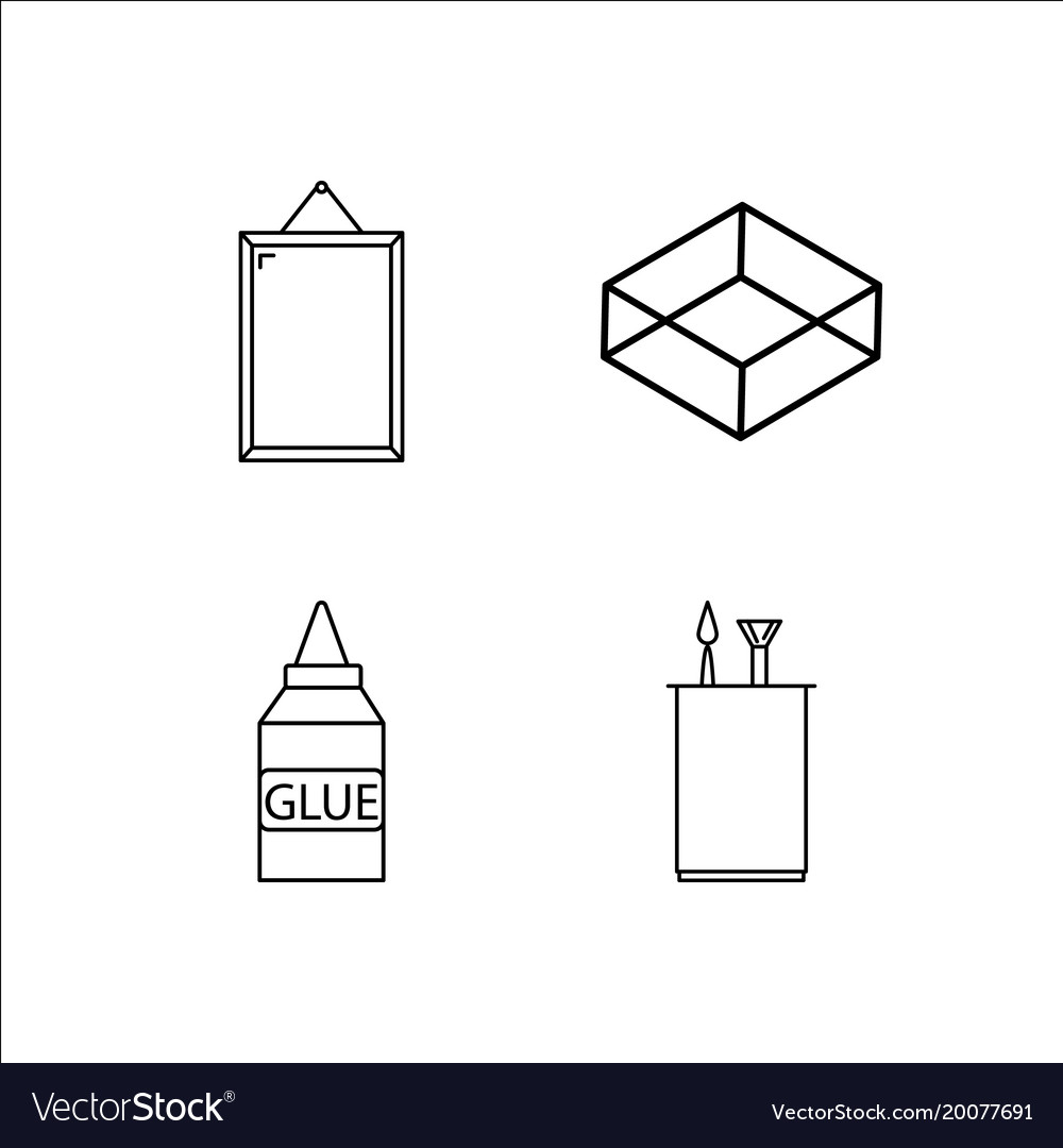 Design und Studio einfache lineare Icon-Setsimple