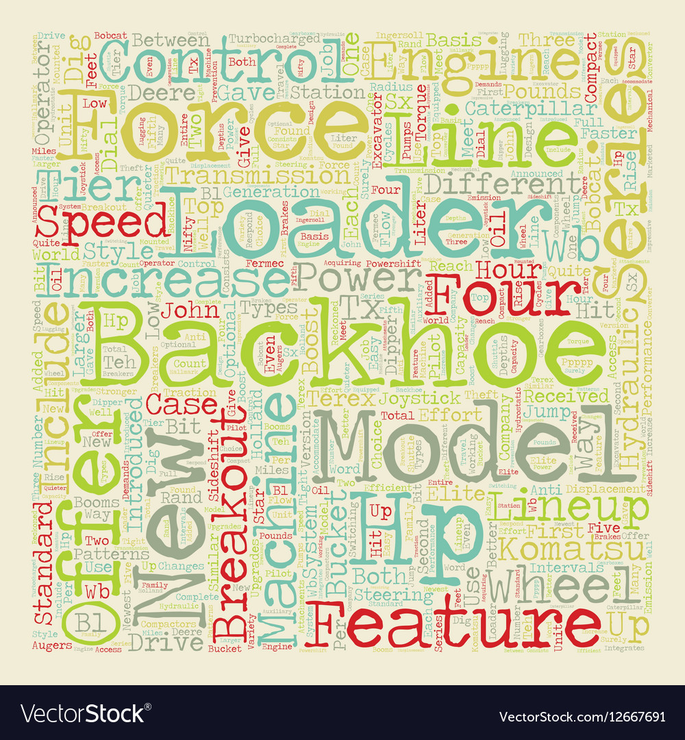 different-types-of-backhoe-loaders-text-background
