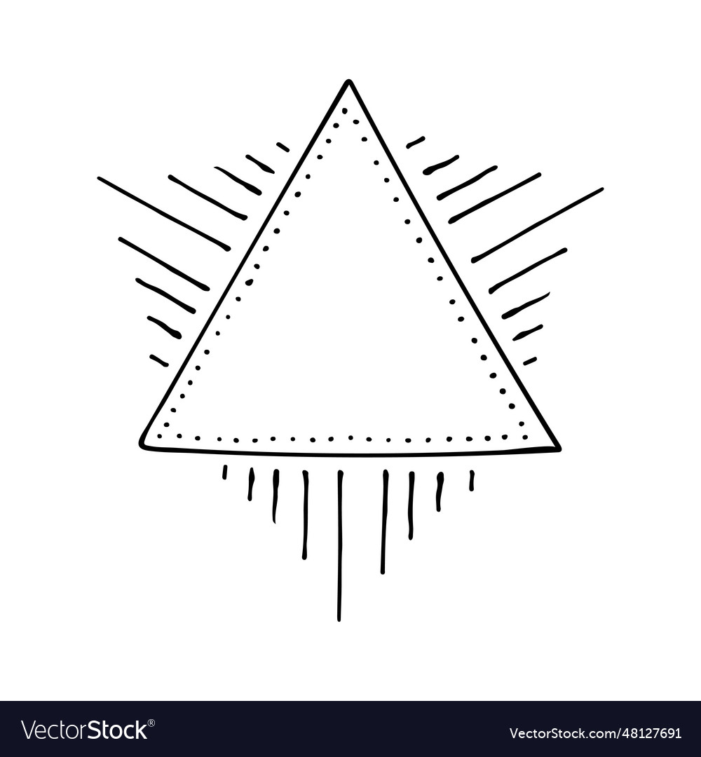 Magic triangle line art triangular symbol Vector Image Magic triangle line art triangular symbol