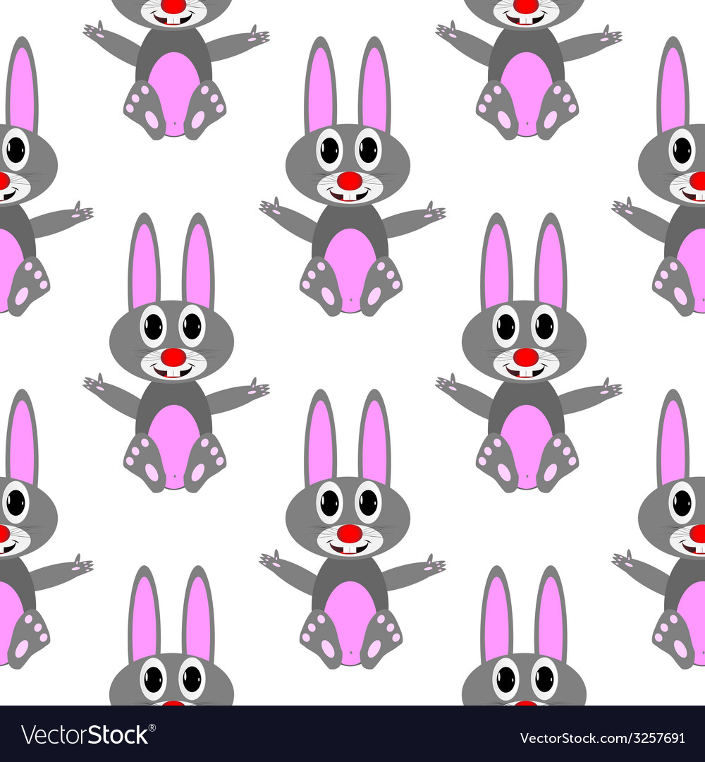 Rabbit seamless pattern