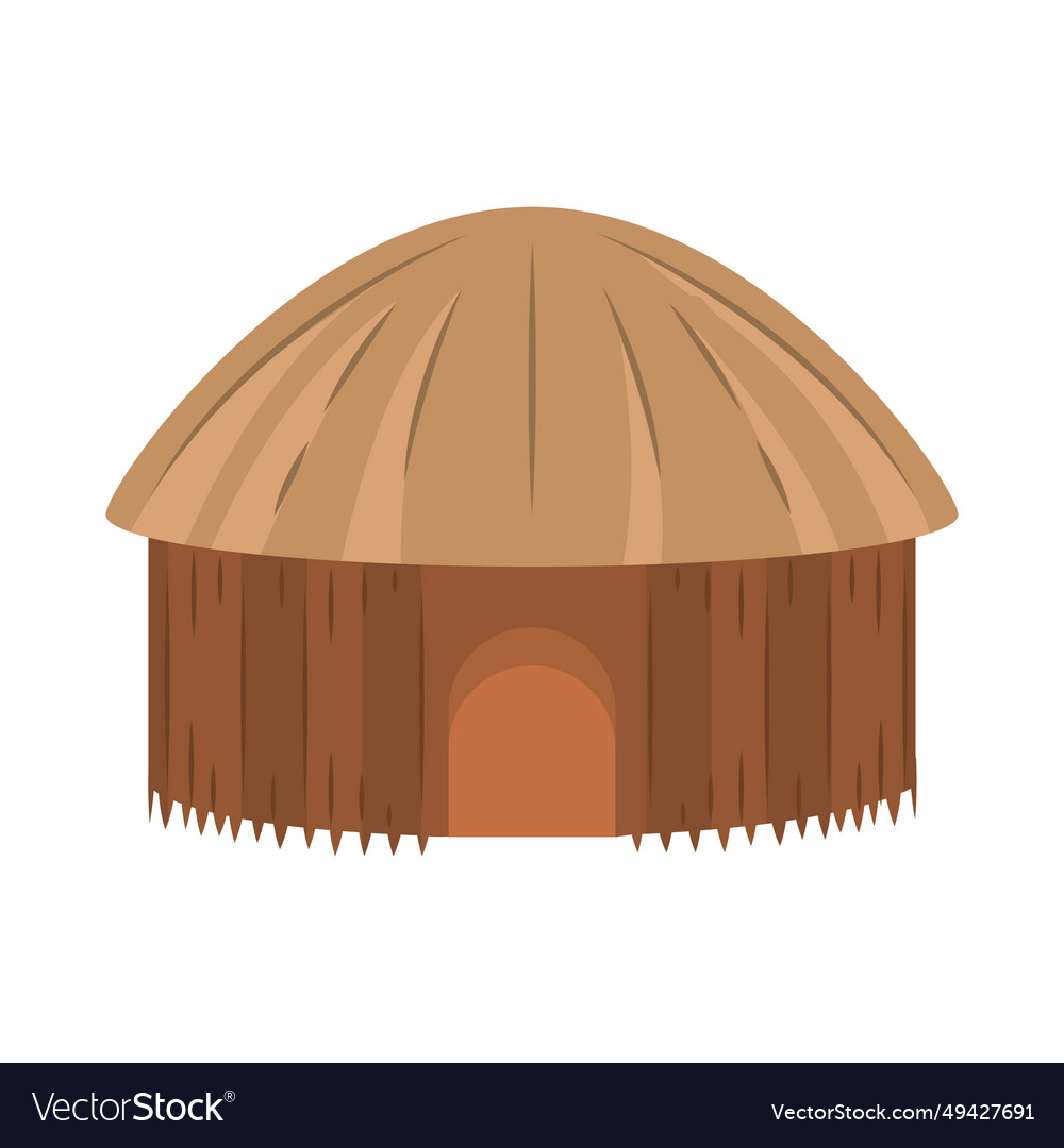 Rustic hut traditional Royalty Free Vector Image