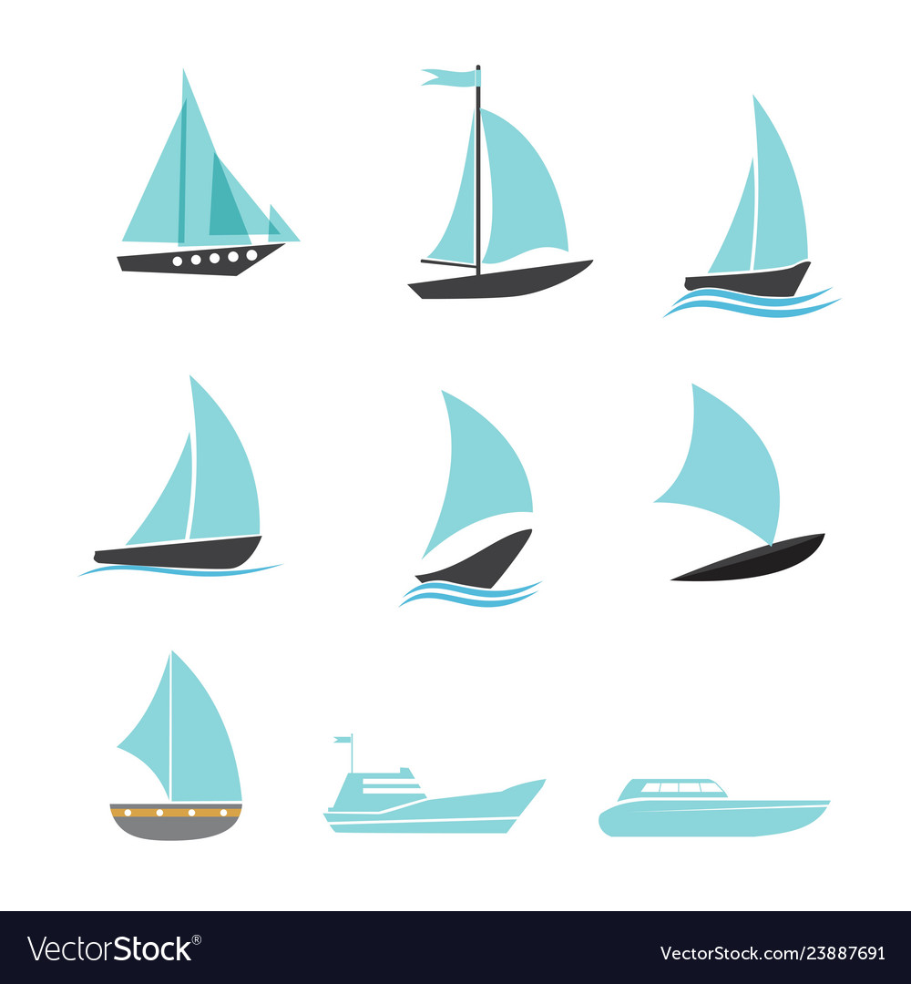 Ship icons set