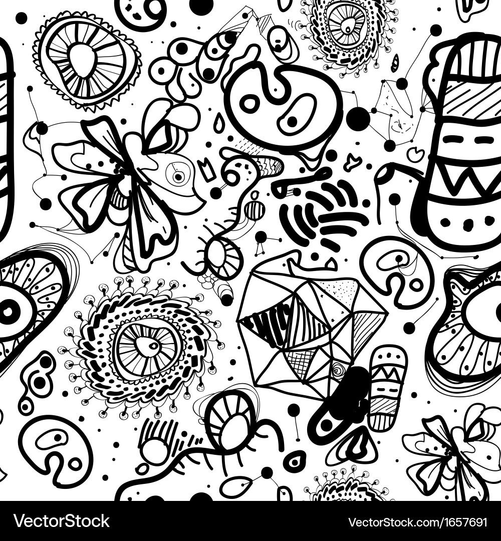 Weird seamless Royalty Free Vector Image - VectorStock