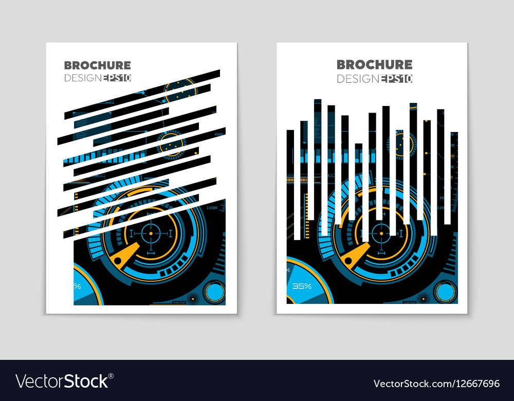 Abstract layout background set for art