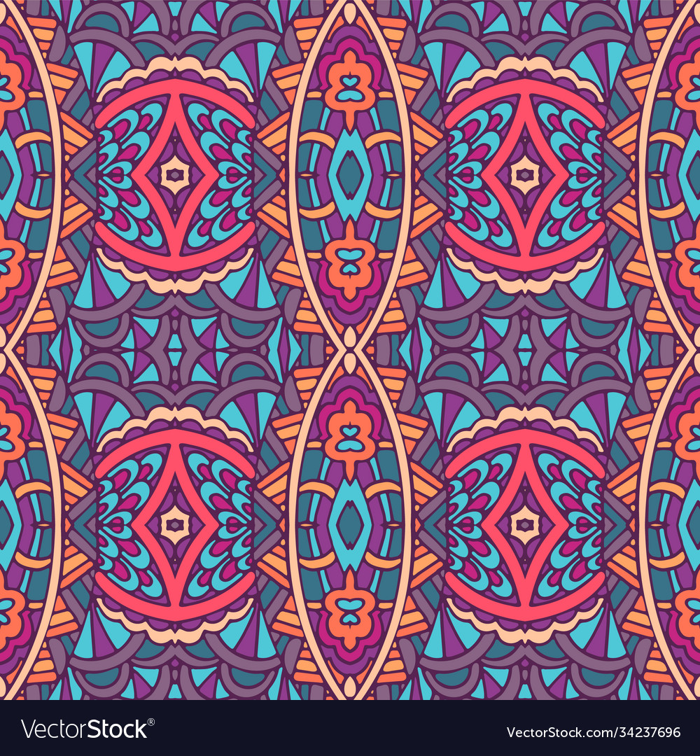 Ethnic tribal festive pattern for fabric abstract