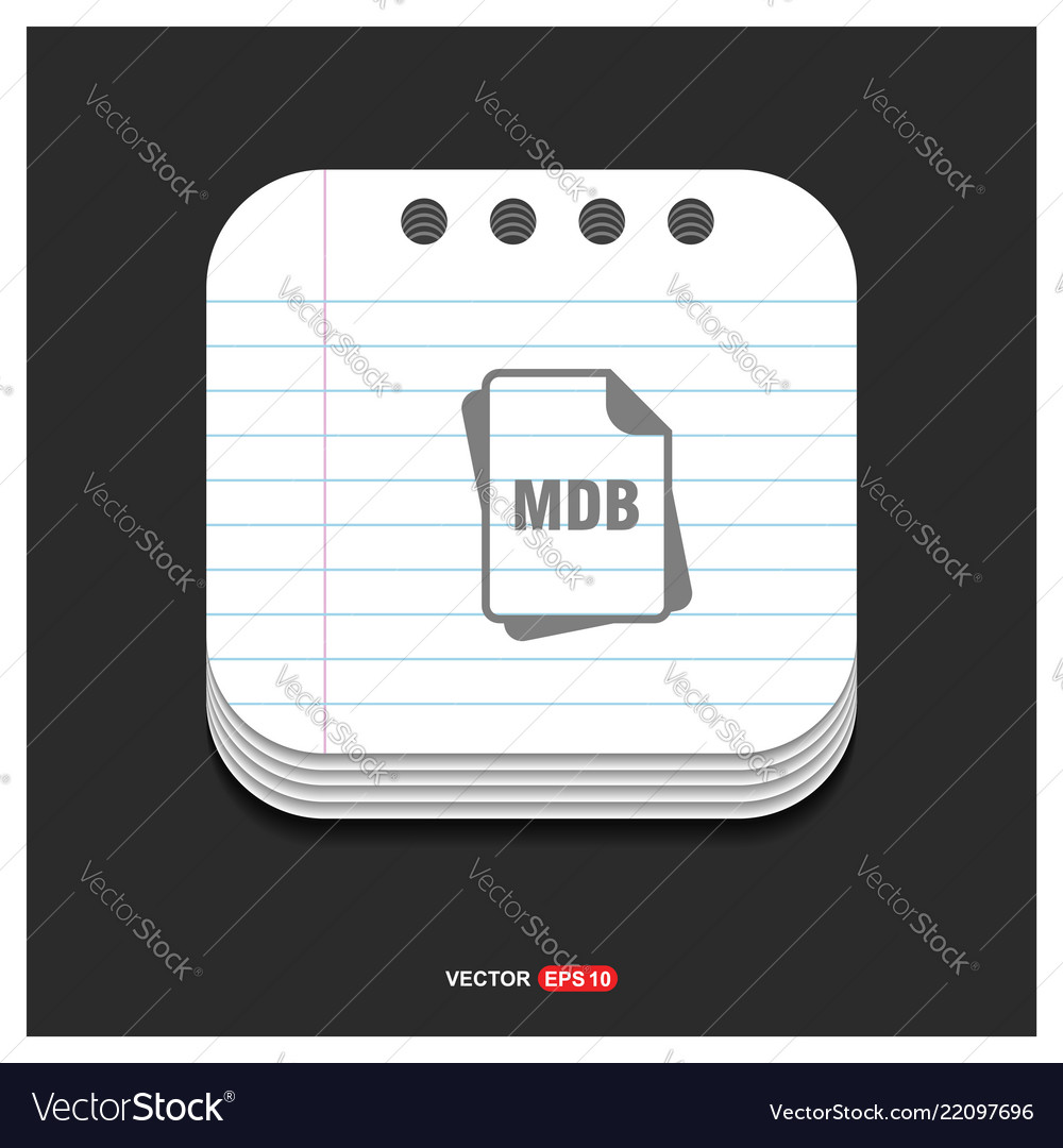 File type icons gray icon on notepad style