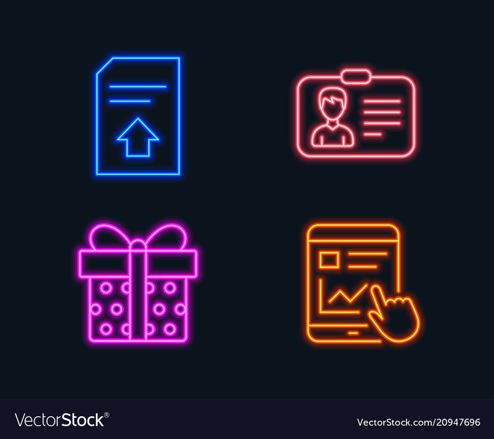 Identification card upload file and gift box