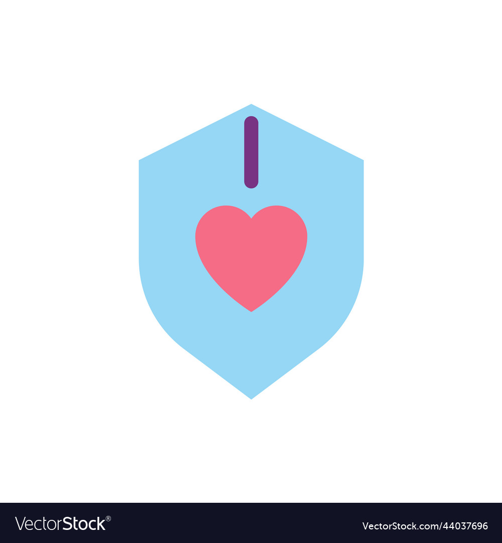 Immune system flat color ui icon Vector Image Immune system flat color ui icon