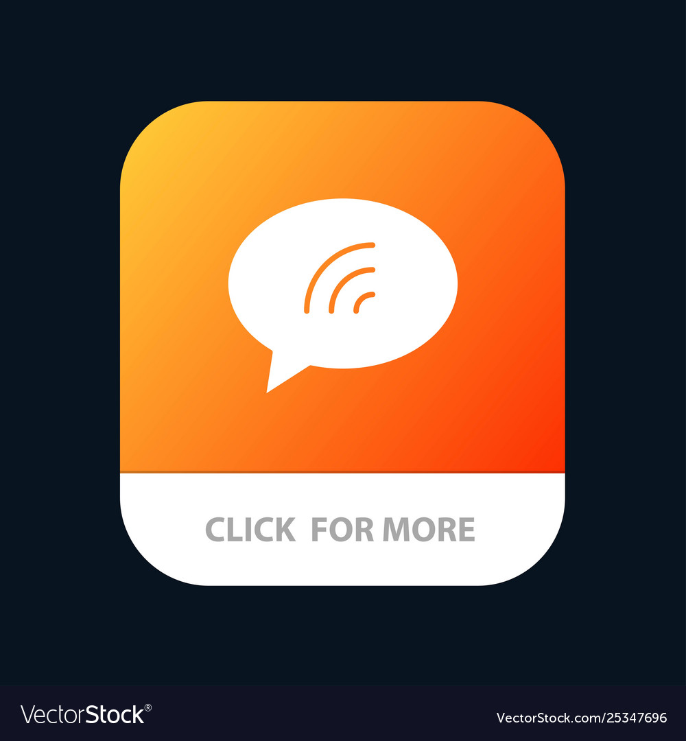 Message chat chatting sand mobile app button Vector Image Message chat chatting sand mobile app button