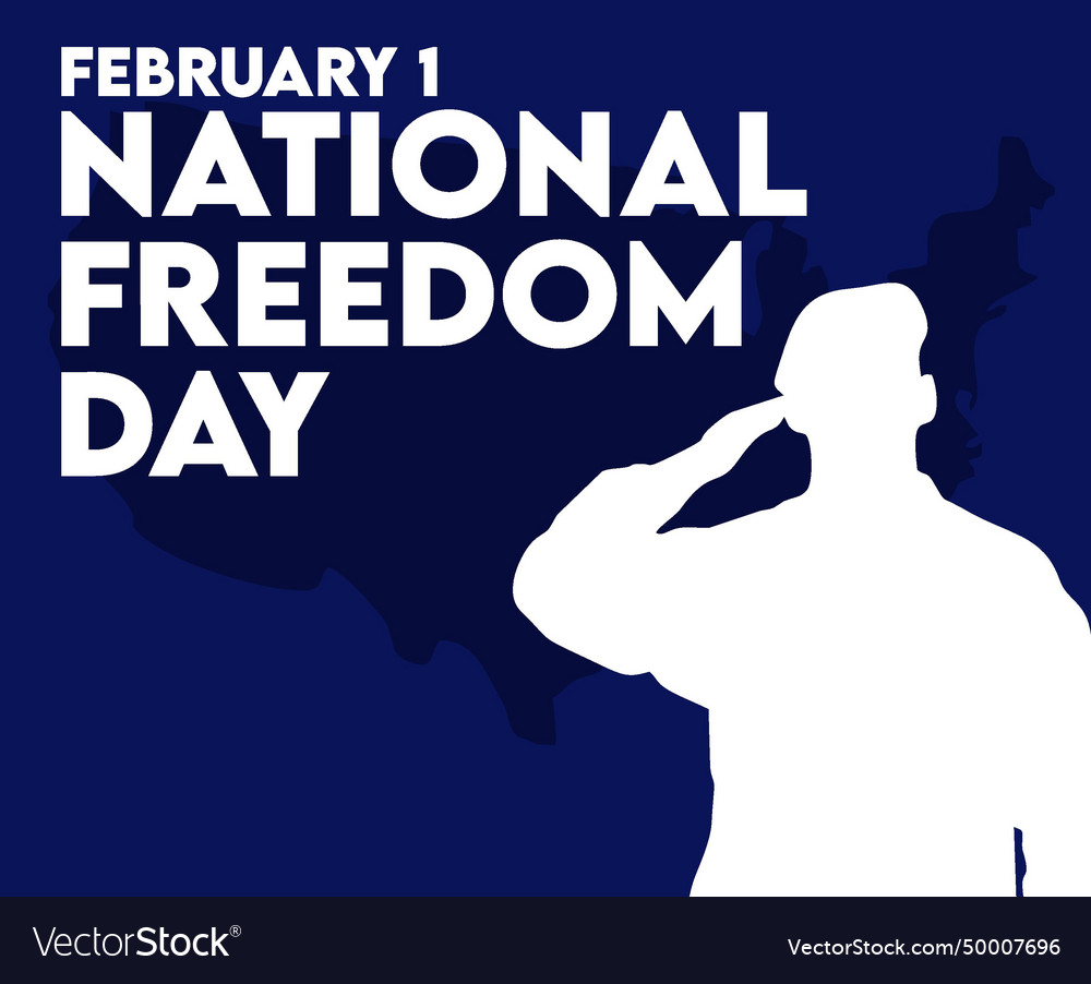 National freedom day united states Royalty Free Vector Image
