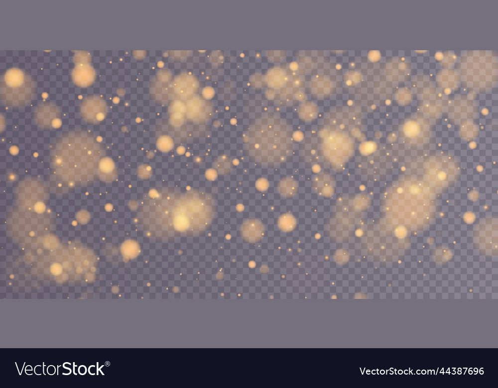 Shining bokeh isolated on transparent background Vector Image Shining bokeh isolated on transparent background