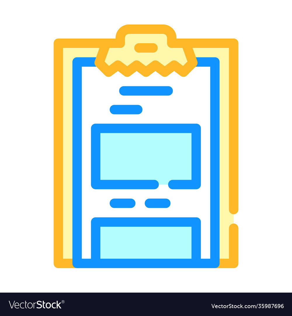 Task list call center color icon Vector Image Task list call center color icon