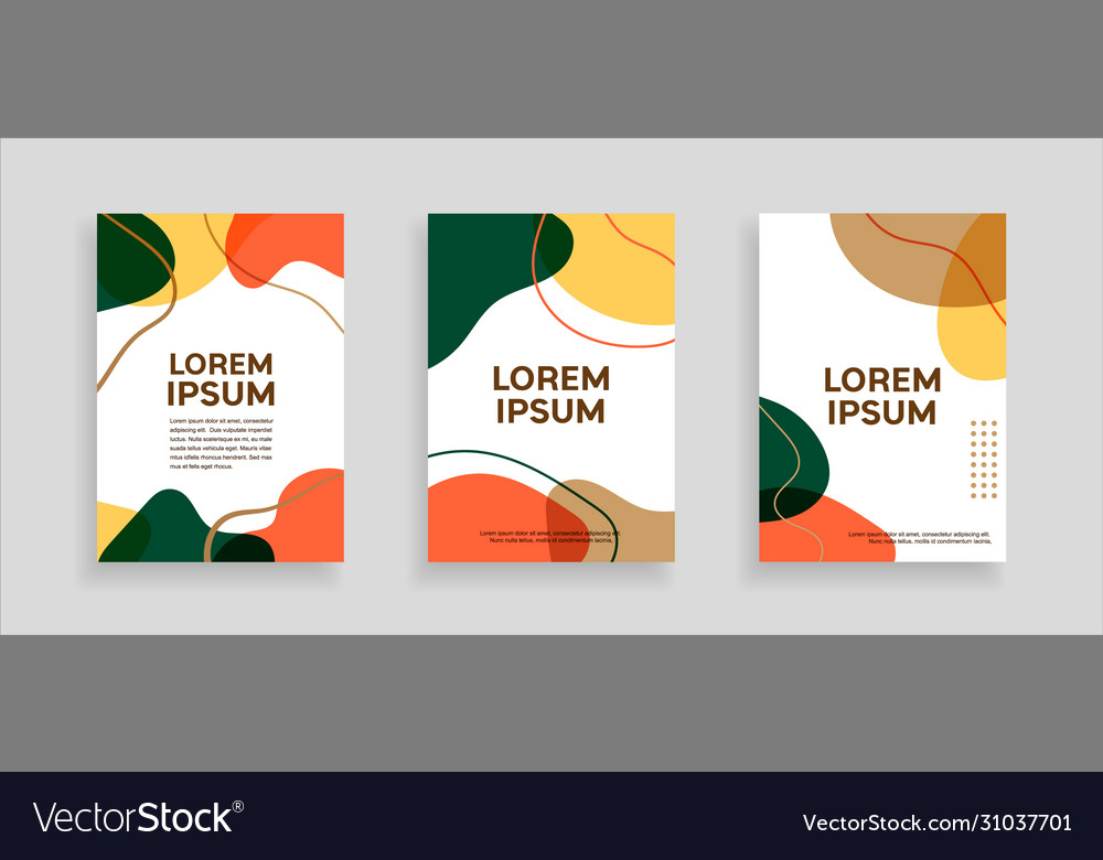 A set modern abstract cover design