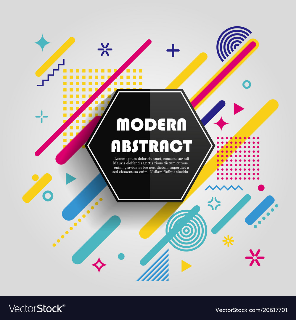 Abstract colorful geometric pattern design Vector Image Abstract colorful geometric pattern design