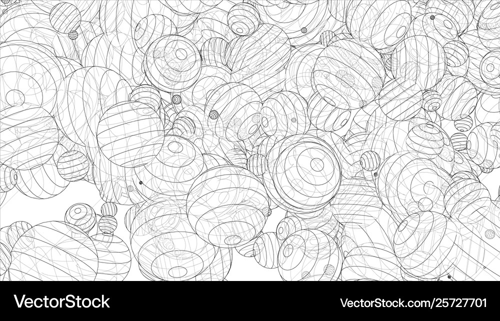 Abstract spheres background Royalty Free Vector Image