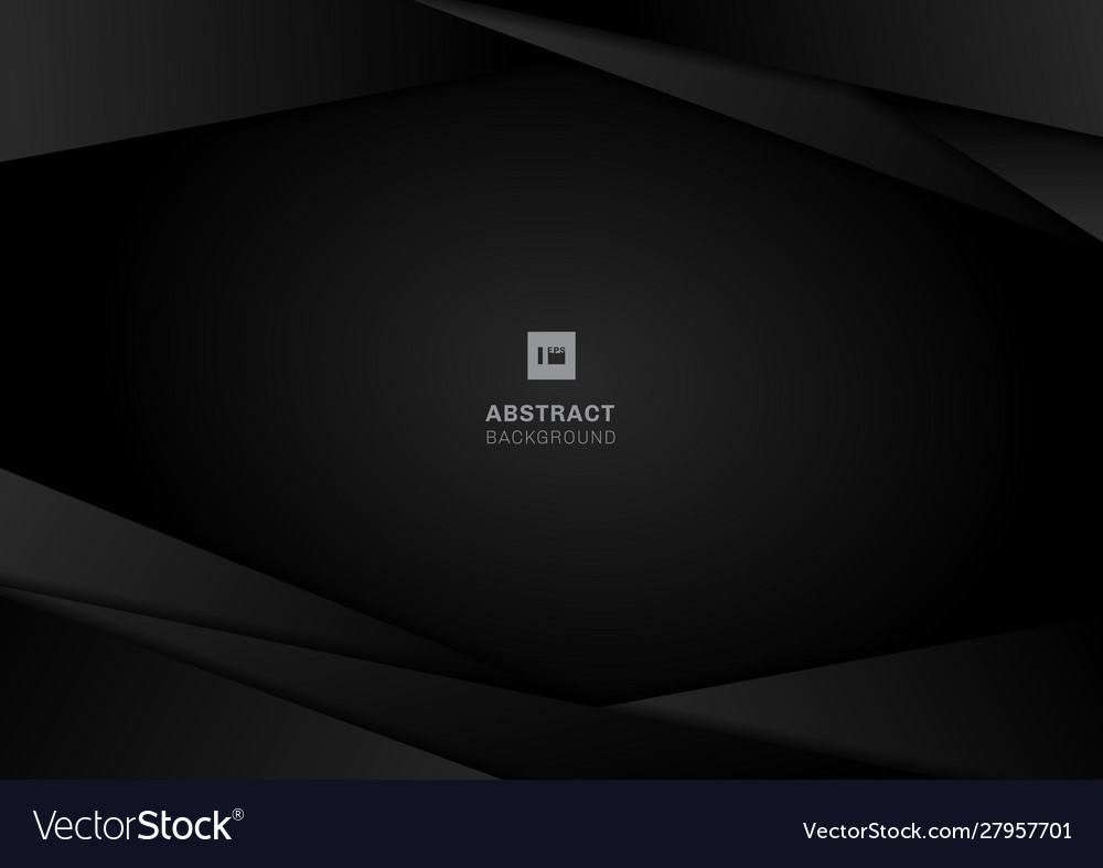 Abstract Template Black Geometric Frame Layout Vector Image