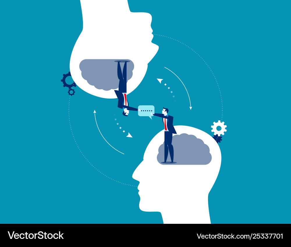 Business communication concept Royalty Free Vector Image