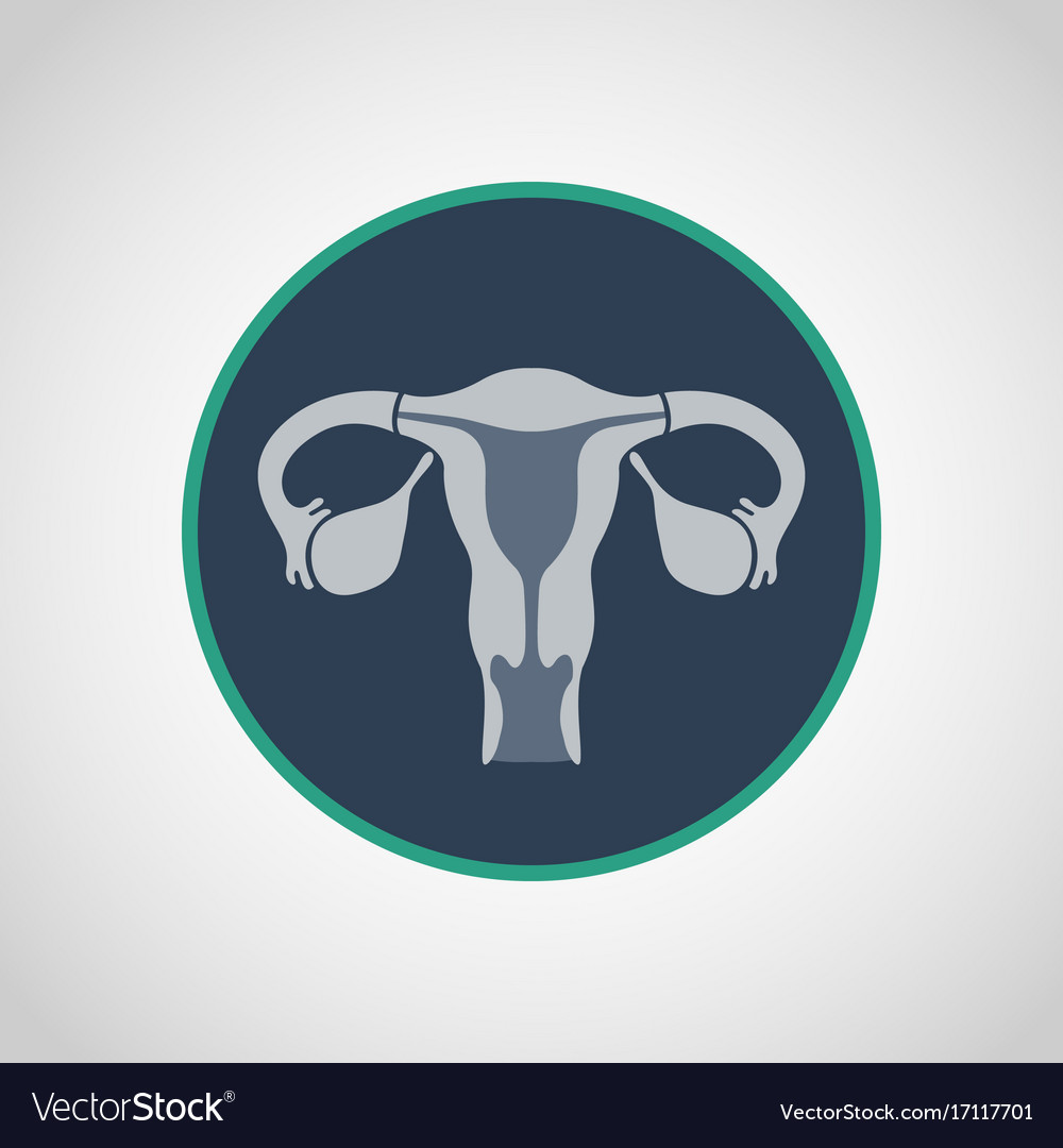 Cervical cancer icon logo Royalty Free Vector Image