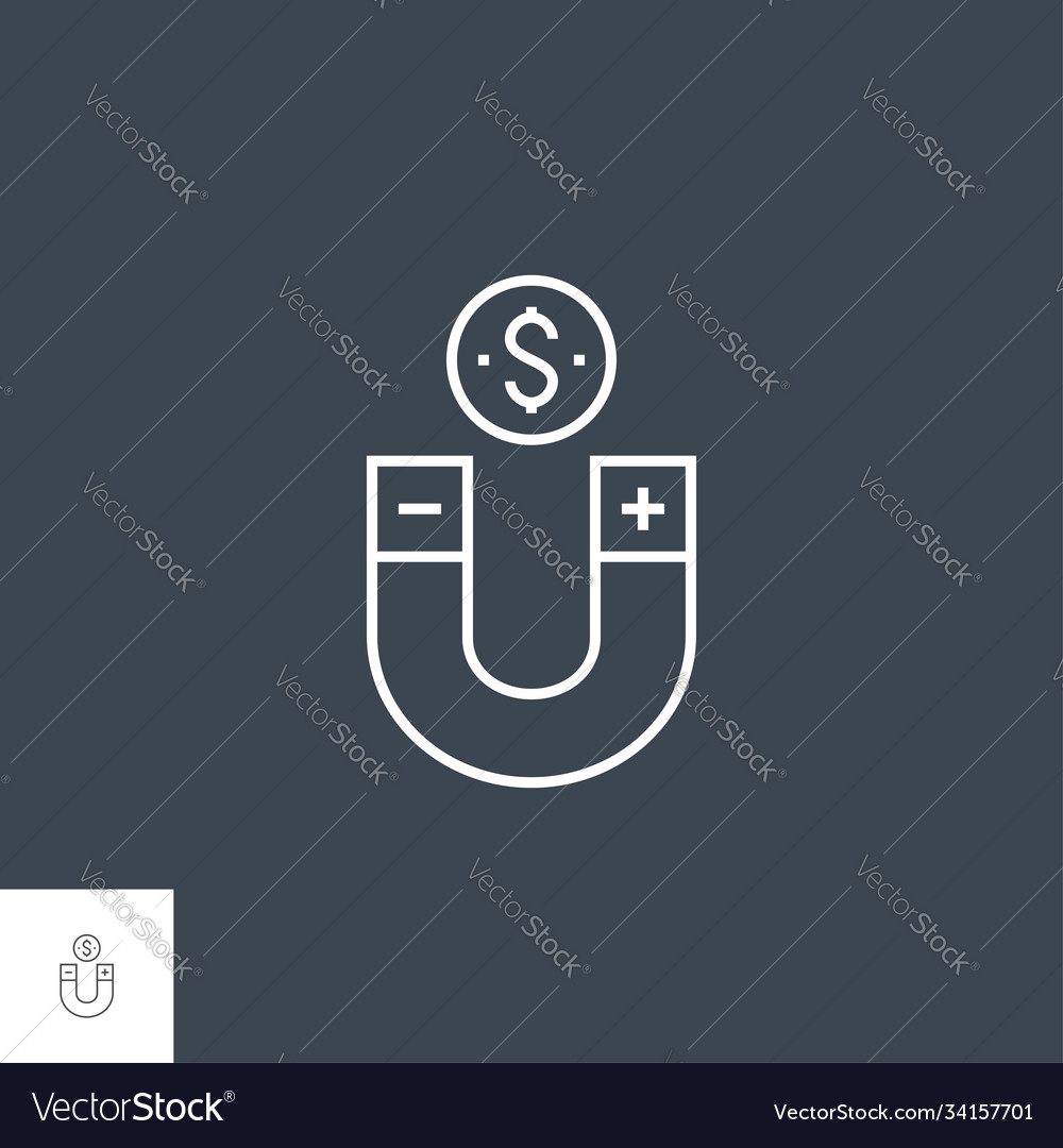 Conversion optimization line icon Royalty Free Vector Image