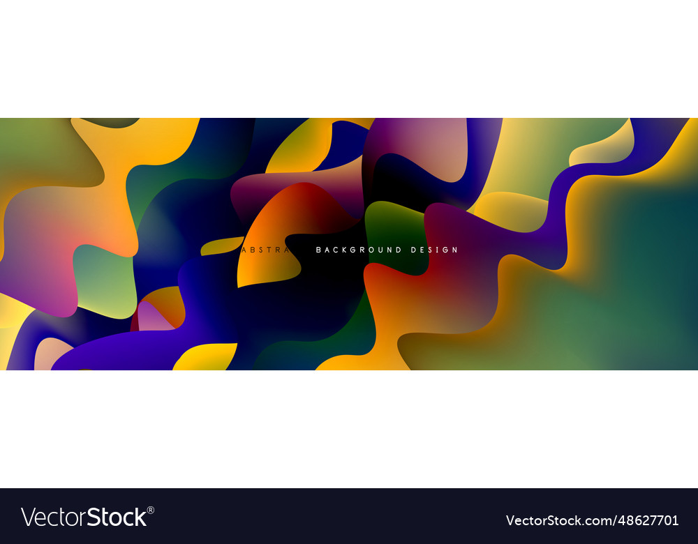 Dynamic liquid waves abstract background