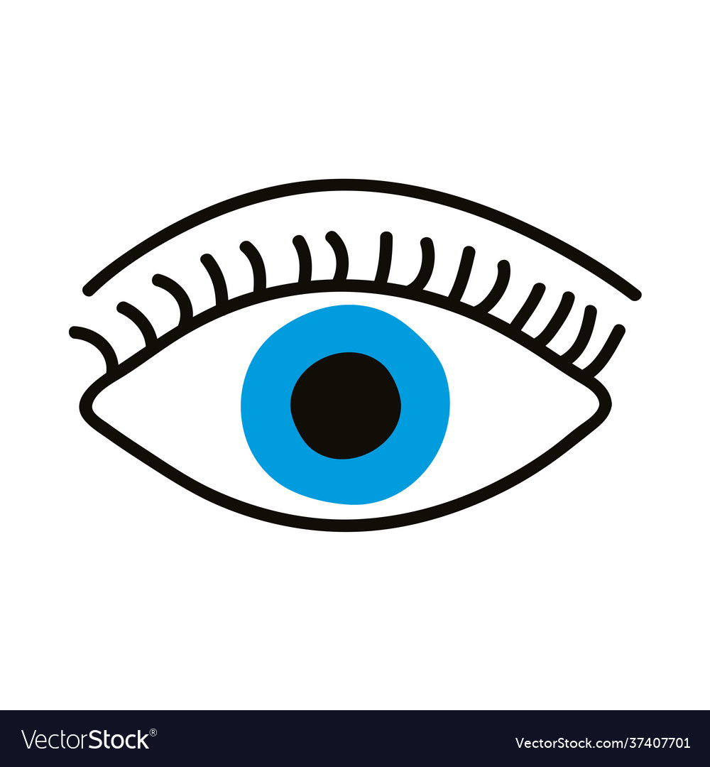 Eye doodle style Royalty Free Vector Image - VectorStock