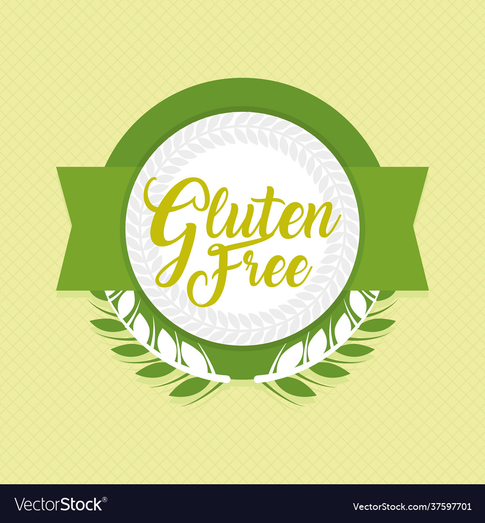 Gluten free seal stamp Royalty Free Vector Image