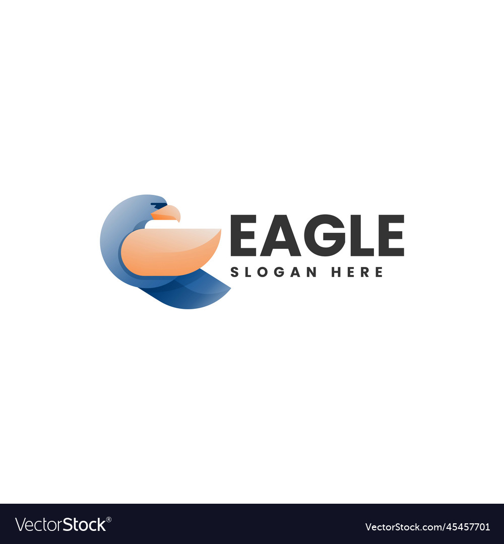 Logo Adler Gradienten bunten Stil