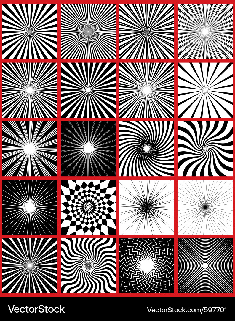 Ray lights pack Royalty Free Vector Image - VectorStock