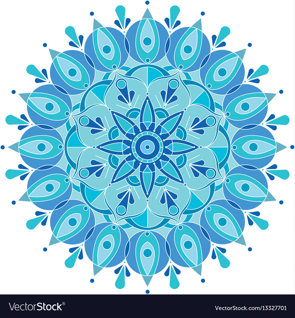 Round pattern snowflake