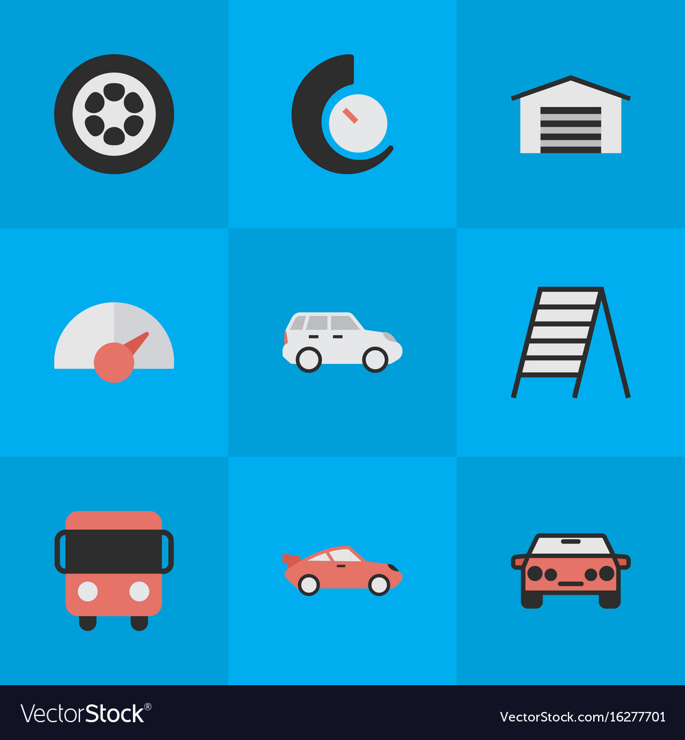 Set of simple traffic icons Royalty Free Vector Image