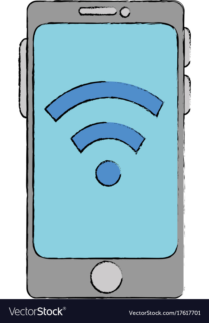 Smartphone device with wifi signal