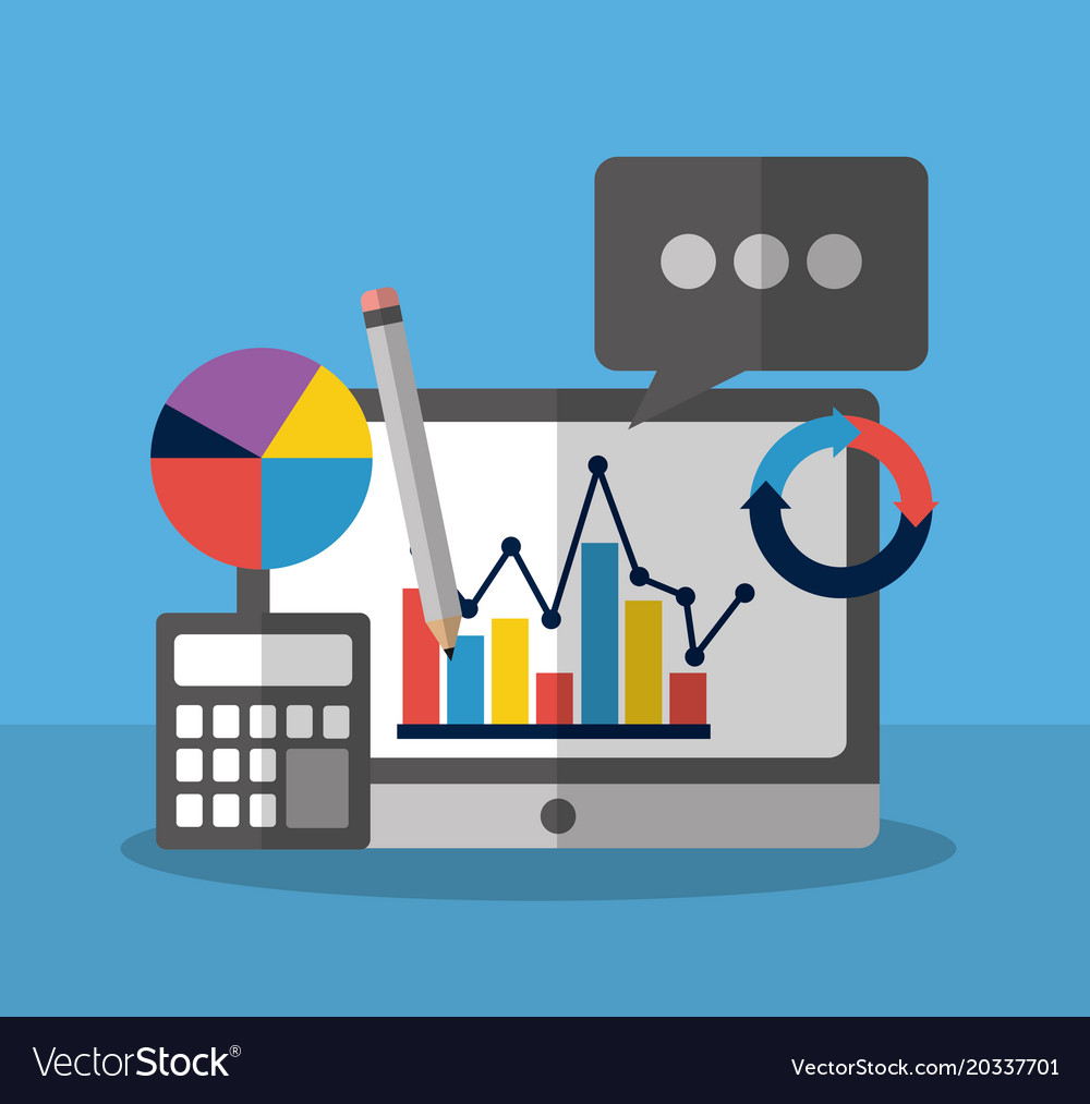 Statistics data business image Royalty Free Vector Image