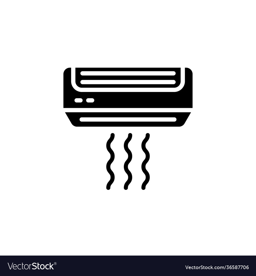 Air conditioner icon in logotype