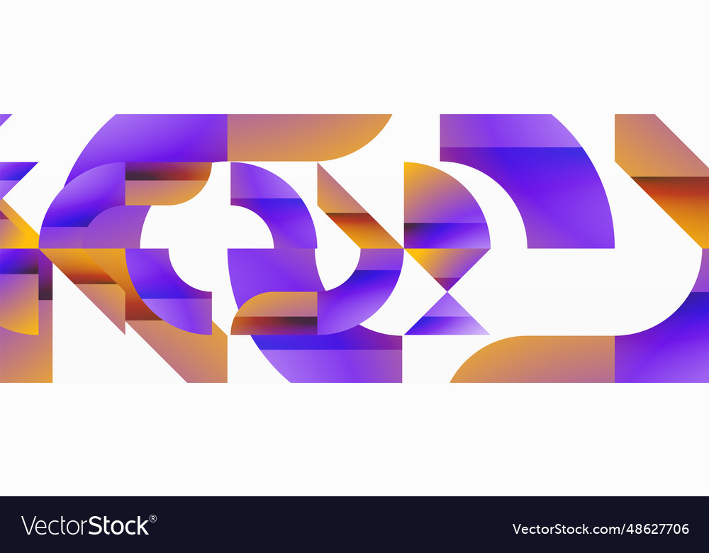 Assorted geometric shapes unite in a minimalistic vector image Assorted geometric shapes unite in a minimalistic