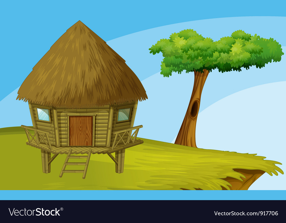 Cartoon hut