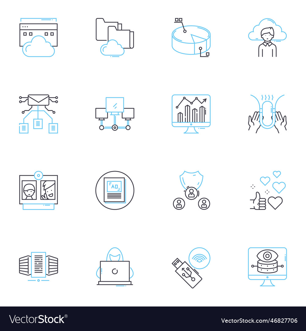 Computer-Software lineare Icons Programmcode setzen