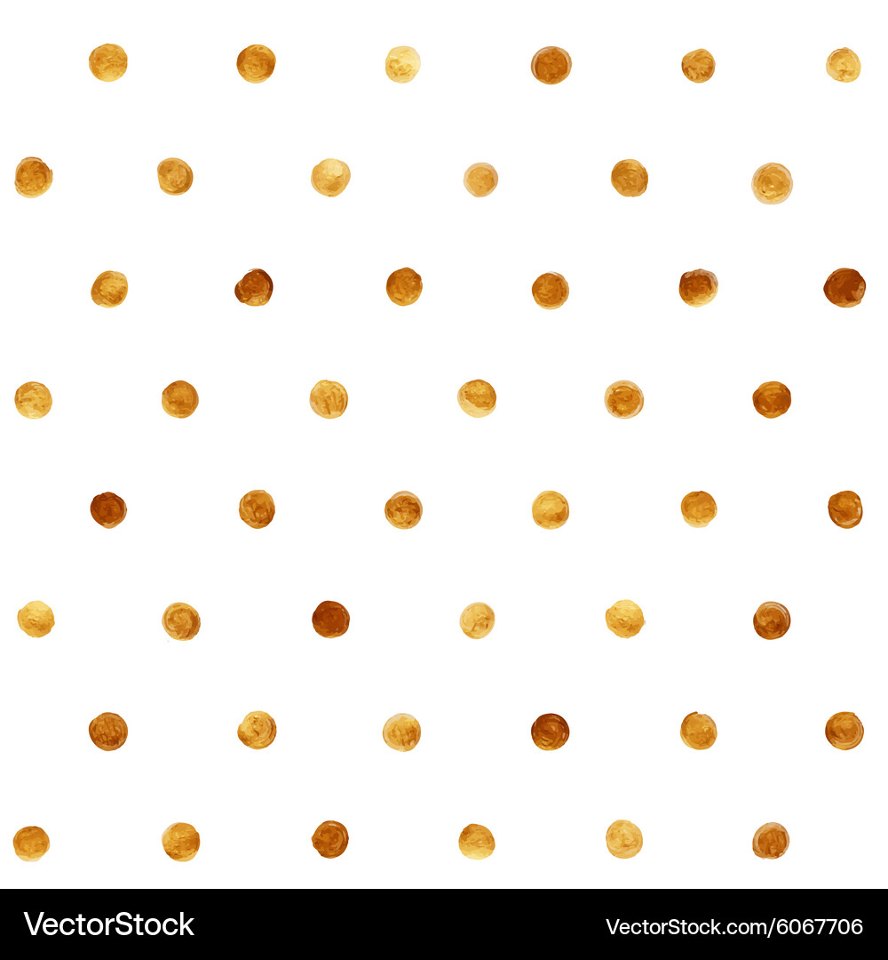Gold Polka Dot Seamless Pattern Royalty Free Vector Image