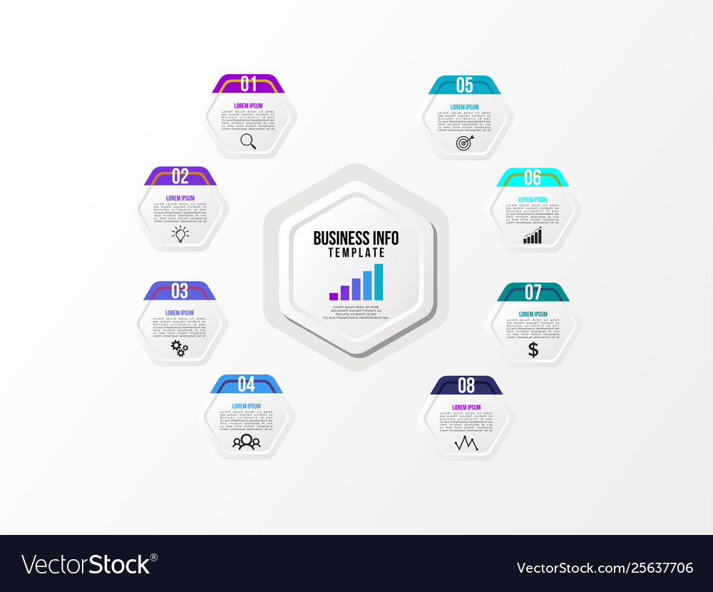 Infographic design template with options steps