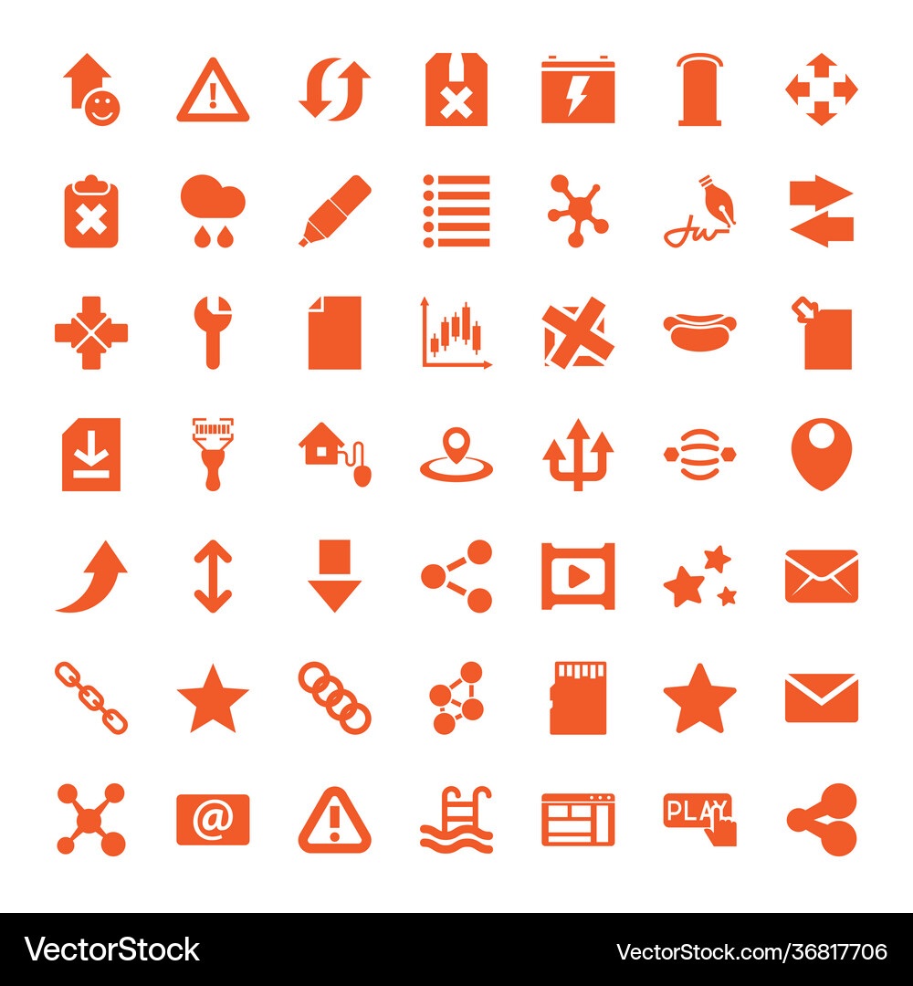 Interface icons Royalty Free Vector Image - VectorStock
