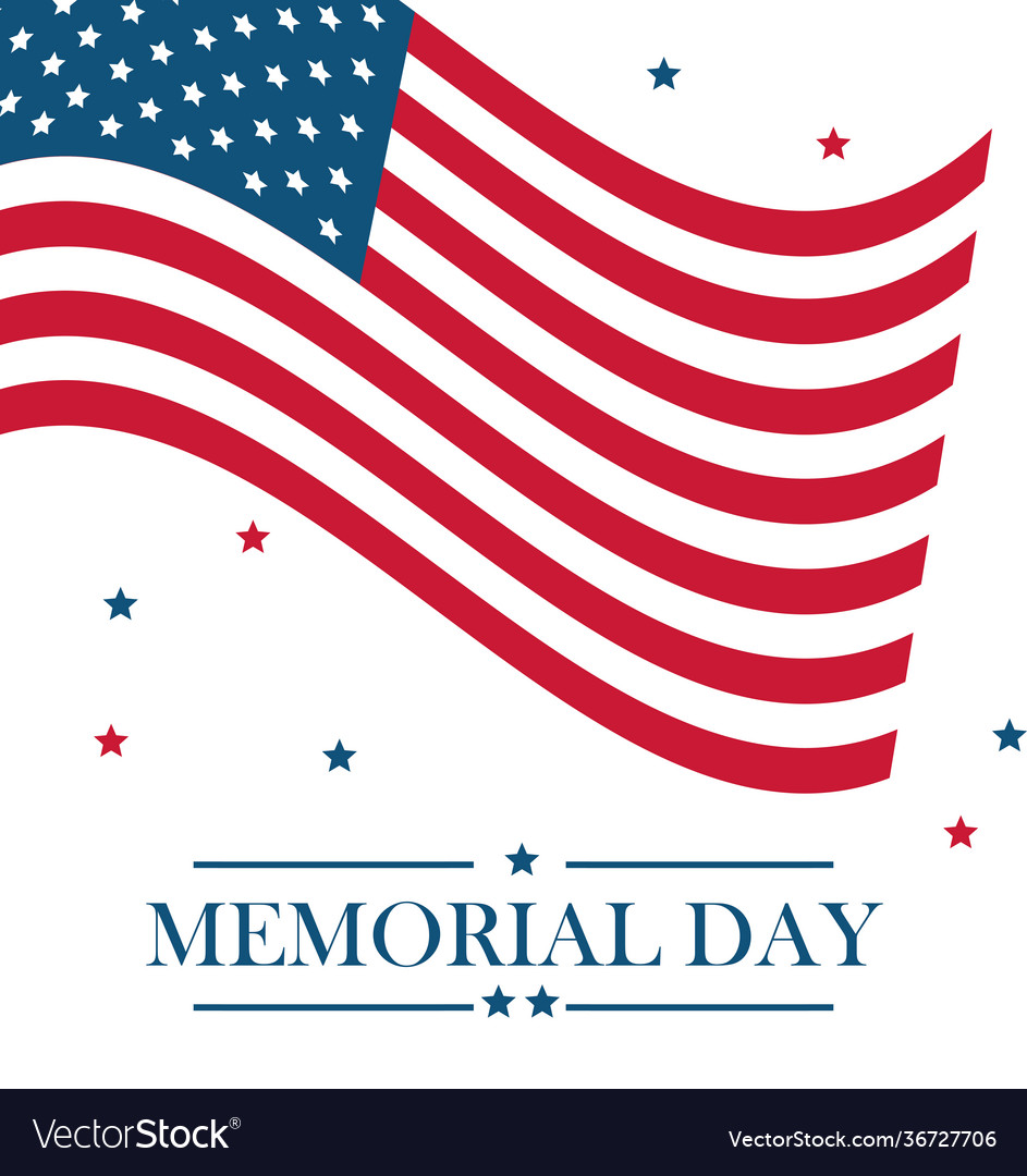 Memorial day banner Royalty Free Vector Image - VectorStock