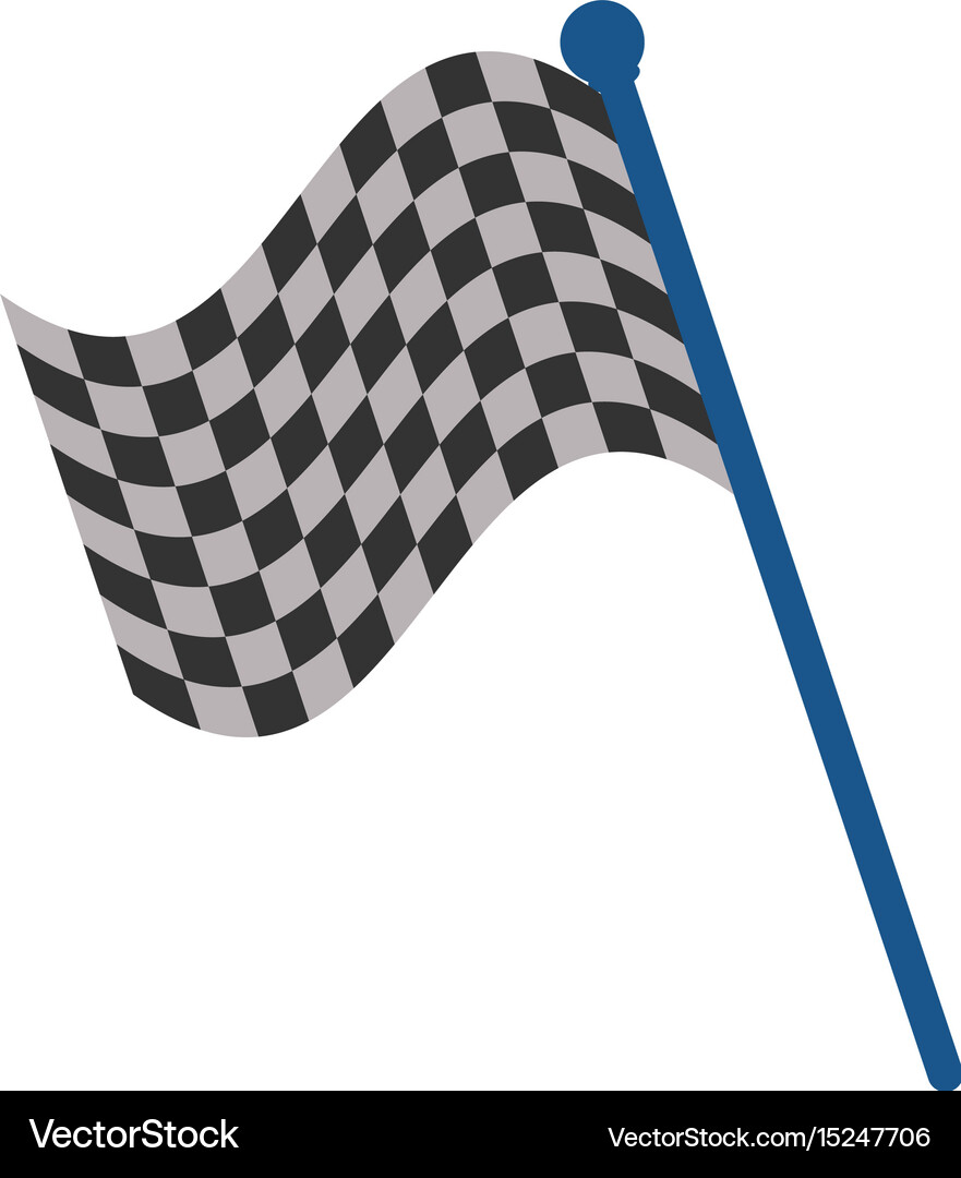 Racing flag flat Royalty Free Vector Image - VectorStock