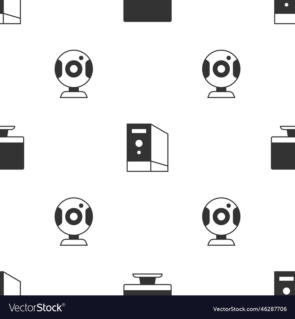 Set computer monitor screen case Vector Image Set computer monitor screen case