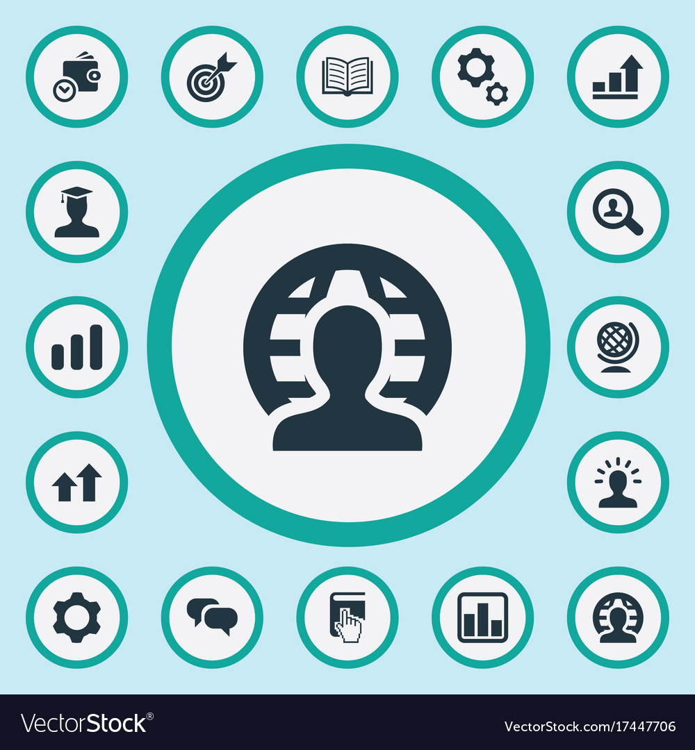 Set of simple startup icons