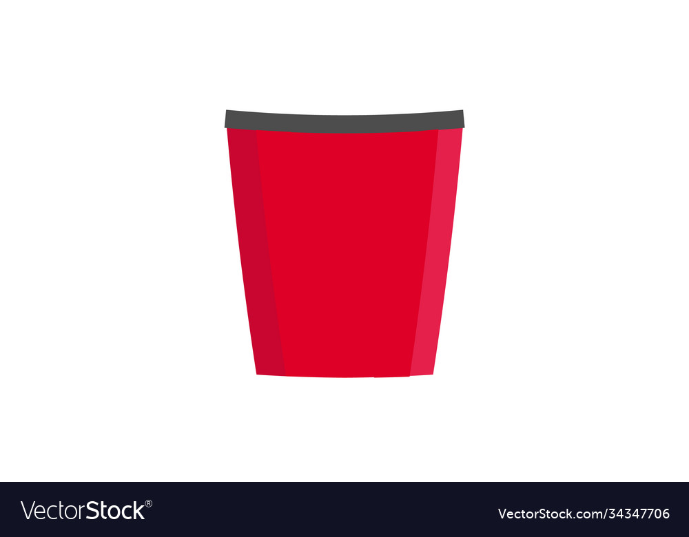 With sketch popcorn bucket Royalty Free Vector Image