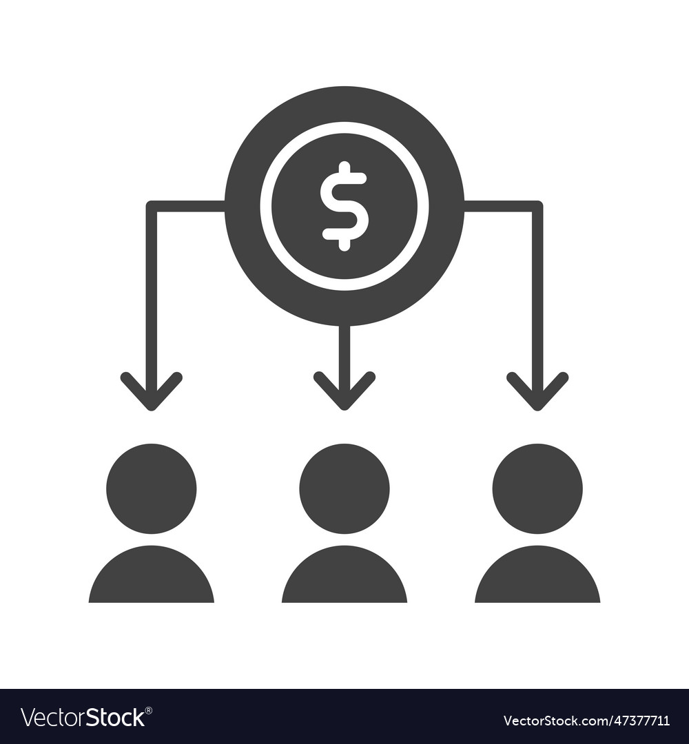 Crowdfunding Icon Image Royalty Free Vector Image