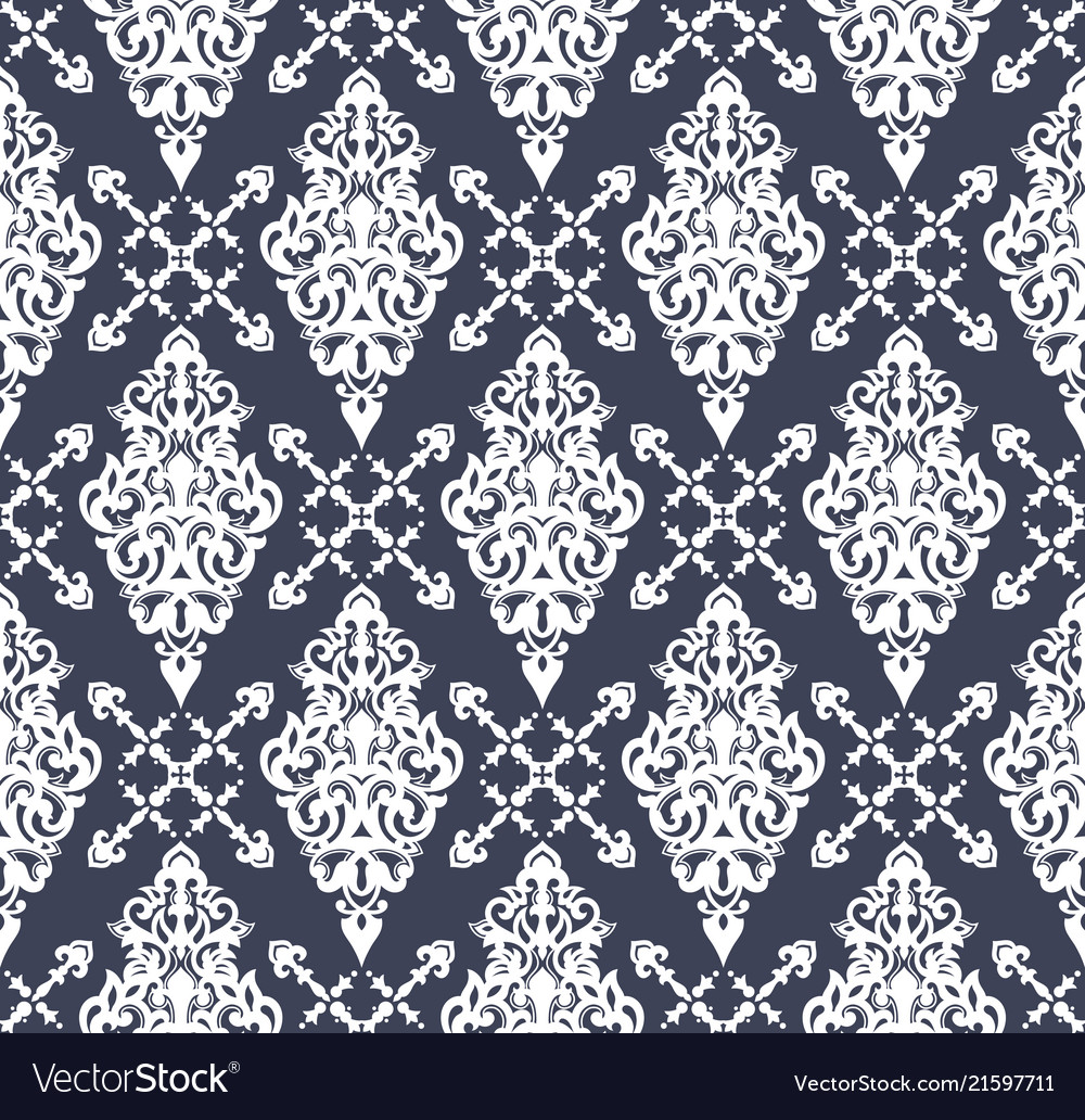 Damask seamless pattern vector image Damask seamless pattern