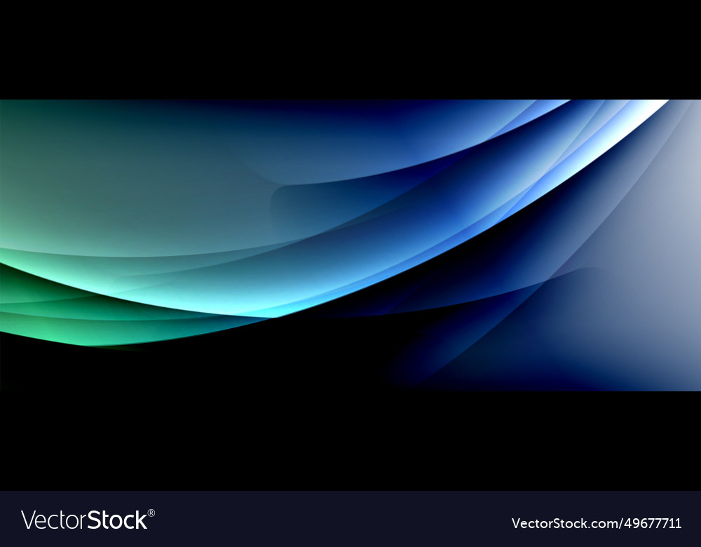Dynamic flowing waves on gradient color background Vector Image Dynamic flowing waves on gradient color background