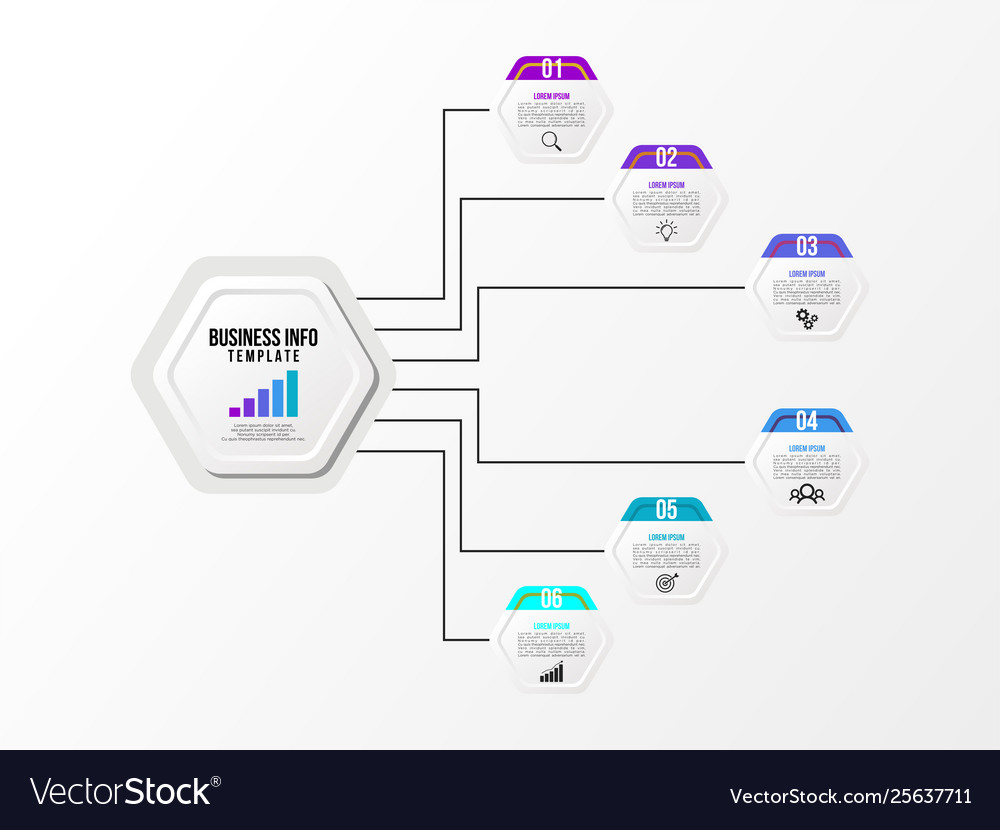 Infographic design template with options steps